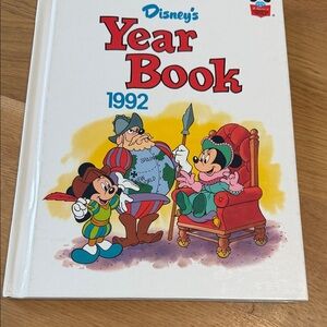 Disney's Year Book 1992 with Red and Yellow Cover